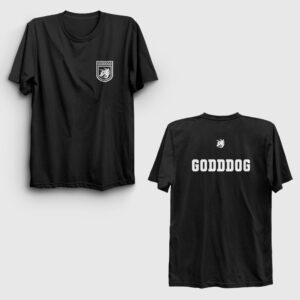 God Dog Johan Lookism Sırt Baskılı Tişört siyah