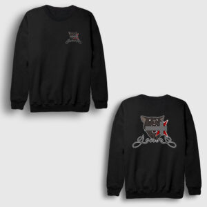 God Dog V2 Johan Lookism Sırt Baskılı Sweatshirt siyah