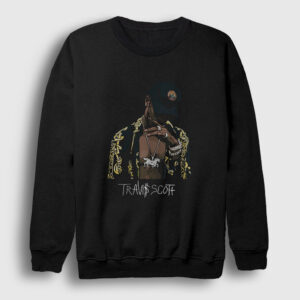 Gold Astroworld Travis Scott Sweatshirt siyah