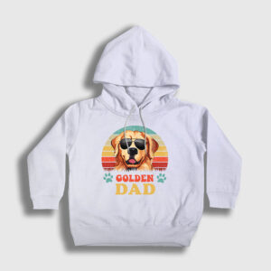 Golden Retriever Dad Dog Hediye Köpek Çocuk Kapşonlu Sweatshirt