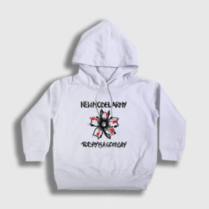 Good Day Müzik New Model Army Çocuk Kapşonlu Sweatshirt