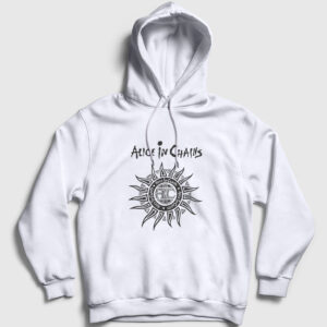 Gray Alice In Chains Kapşonlu Sweatshirt beyaz