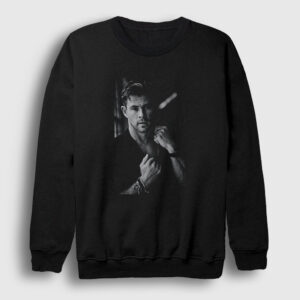 Grayscale Chris Hemsworth Sweatshirt siyah