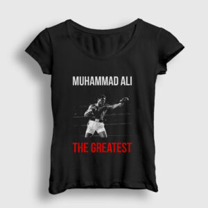 Great Boxing Boks Muhammad Muhammed Ali Kadın Tişört siyah