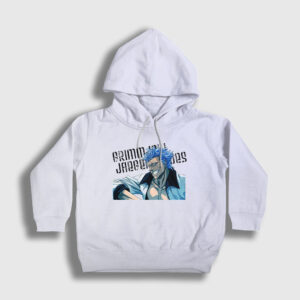 Grimmjow Anime Bleach Çocuk Kapşonlu Sweatshirt beyaz