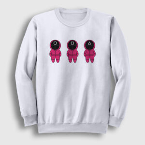 Guards V2 Squid Game Sweatshirt beyaz