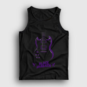 Guitar Black Sabbath Atlet siyah