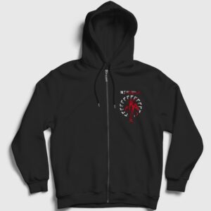 Guns And Angel Rock My Chemical Romance Fermuarlı Kapşonlu Sweatshirt Siyah