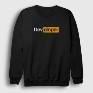 Hardcode Developer Yazılımcı Sweatshirt siyah