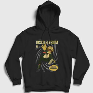 Harry Du Bois Oyun Disco Elysium Kapşonlu Sweatshirt siyah