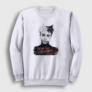 Hate XXXTentacion Sweatshirt beyaz