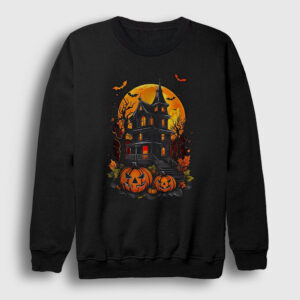 Haunted House Halloween Cadılar Bayramı Sweatshirt siyah