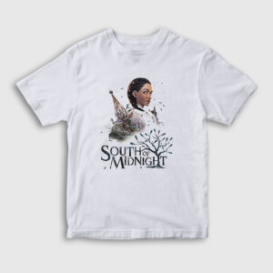Hazel Flood South Of Midnight Çocuk Tişört beyaz