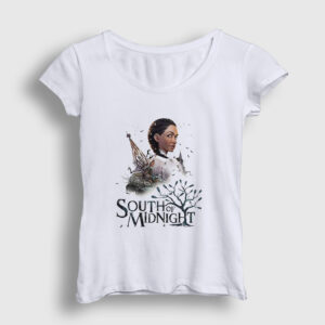 Hazel Flood South Of Midnight Kadın Tişört beyaz