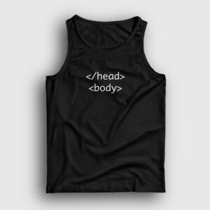 Head Body Html Developer Yazılımcı Atlet siyah