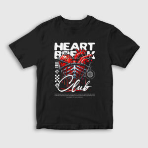 Heart Heartbreak Club Çocuk Tişört siyah