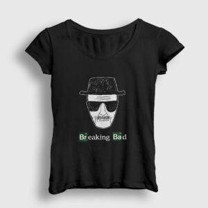 Heisenberg V2 Breaking Bad Kadın Tişört siyah