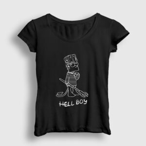 Hellboy Lil Peep Kadın Tişört siyah