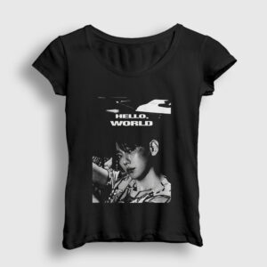 Hello World Byun Baekhyun Baek Hyun Kadın Tişört siyah