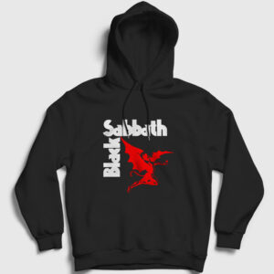 Henry Black Sabbath Kapşonlu Sweatshirt siyah