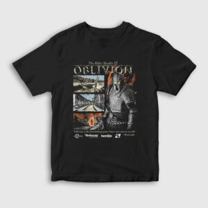 Hero Of Kvatch Elder Scrolls IV Oblivion Çocuk Tişört siyah