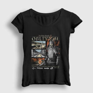 Hero Of Kvatch Elder Scrolls IV Oblivion Kadın Tişört siyah