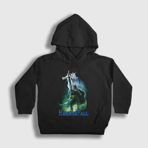 High Hammerfall Çocuk Kapşonlu Sweatshirt siyah