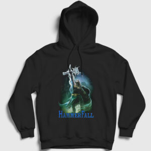 High Hammerfall Kapşonlu Sweatshirt siyah