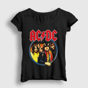 Highway To Hell Cover AC/DC Kadın Tişört siyah