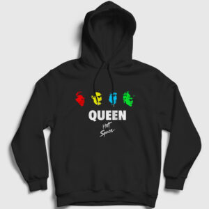 Hot Space Queen Kapşonlu Sweatshirt siyah