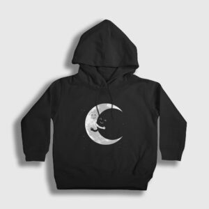 Hugging Moon Space Uzay Çocuk Kapşonlu Sweatshirt