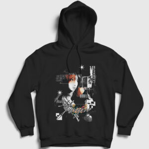 Huh Yunjin Different Le Sserafim Kapşonlu Sweatshirt siyah