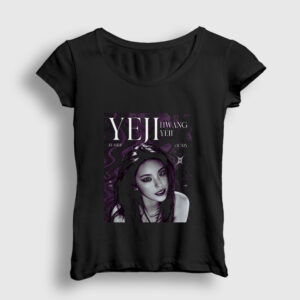 Hwang Yeji K Pop Itzy Kadın Tişört siyah