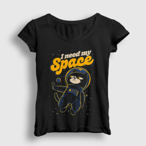 I Need My Space Cat Uzay Kedili Kadın Tişört