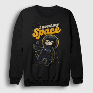 I Need My Space Cat Uzay Kedili Sweatshirt