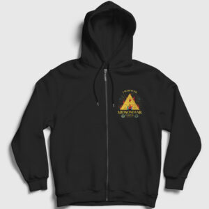 I Survived Midsommar Festival Fermuarlı Kapşonlu Sweatshirt siyah