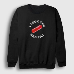 I Took The Red Pill Ideology Sweatshirt siyah