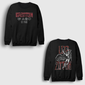 Icarus V2 Rock Led Zeppelin Sırt Baskılı Sweatshirt siyah