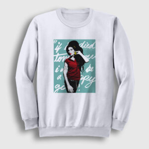 Icon Amy Winehouse Sweatshirt beyaz