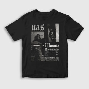 Illmatic Nasir Jones Nas Çocuk Tişört siyah