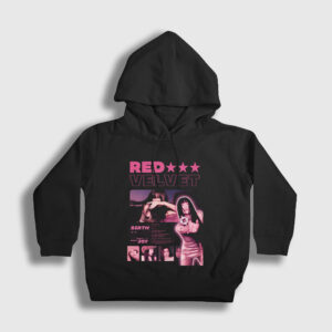 Irene Seulgi Wendy Yeri Joy Red Velvet Çocuk Kapşonlu Sweatshirt siyah