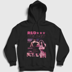 Irene Seulgi Wendy Yeri Joy Red Velvet Kapşonlu Sweatshirt siyah