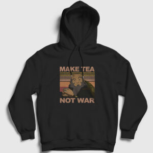 Iroh Make Tea Anime Avatar The Last Airbender Kapşonlu Sweatshirt siyah