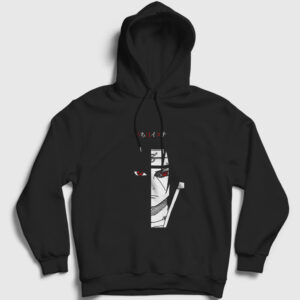 Itachi V2 Anime Naruto Kapşonlu Sweatshirt siyah