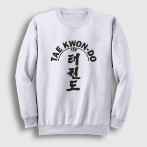 Itf Taekwondo Ufc Mma Tekvando Sweatshirt beyaz