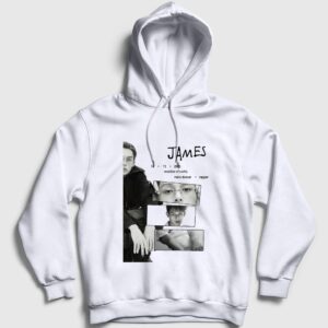 James K-Pop Cortis Kapşonlu Sweatshirt Beyaz