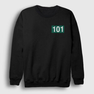 Jang Deok Su 101 Squid Game Sweatshirt siyah