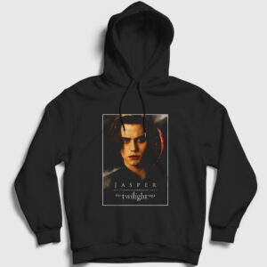 Jasper Cullen Vampire Twilight Kapşonlu Sweatshirt siyah