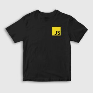 Javascript Coder Programmer Developer Yazılımcı Çocuk Tişört siyah