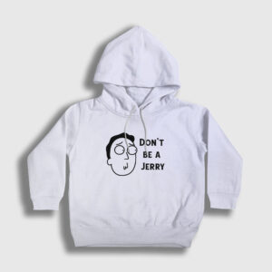 Jerry Rick And Morty Çocuk Kapşonlu Sweatshirt beyaz